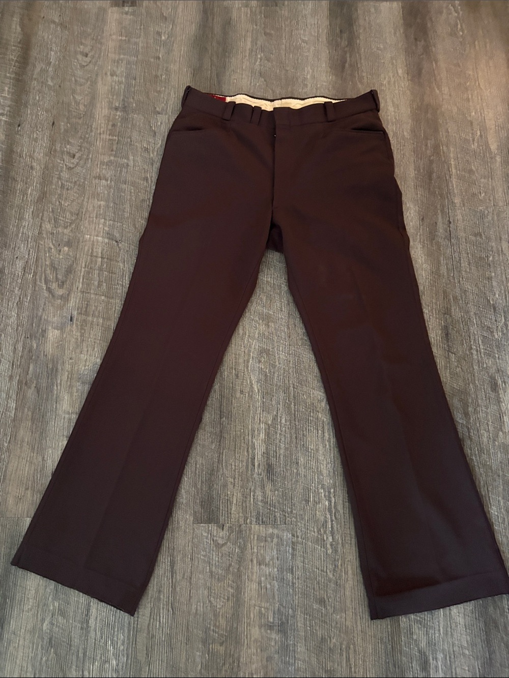 Vintage Spyder Men's Flare Dress Pants - Deep Brown